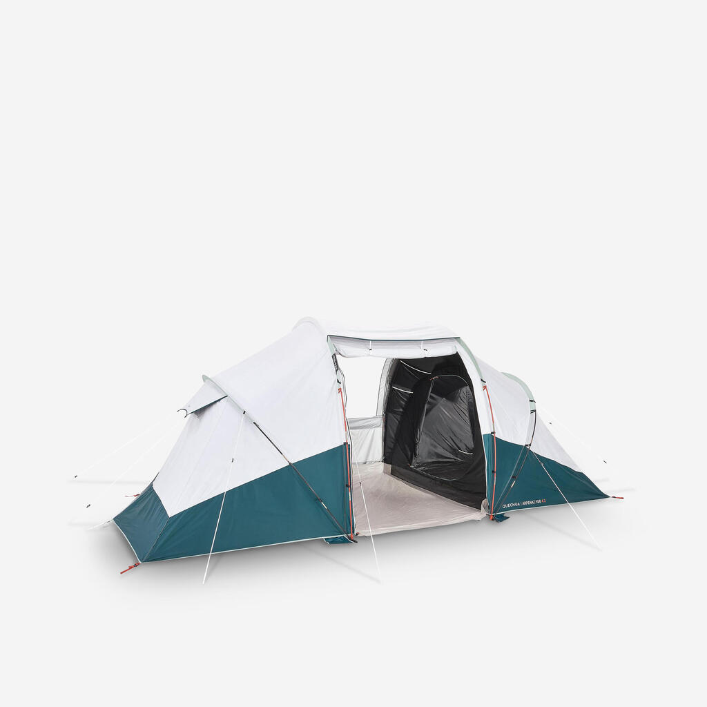 ПАЛАТКА С РЕЙКИ ЗА КЪМПИНГ ARPENAZ 4.2 F&B, 2 СПАЛНИ, 4-МЕСТНА